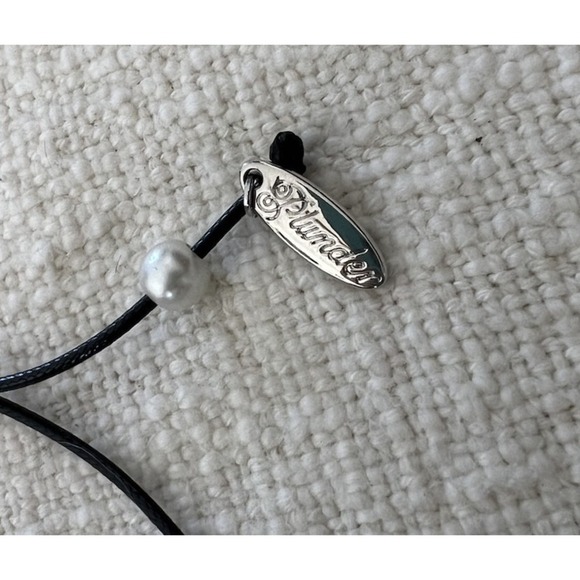 Plunder Single Pearl Choker Necklace Adjustable - Picture 3 of 4